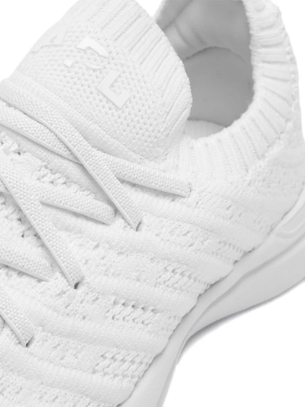 Apl Athletic Propulsion Labs Textured Lace-up Sneakers In White