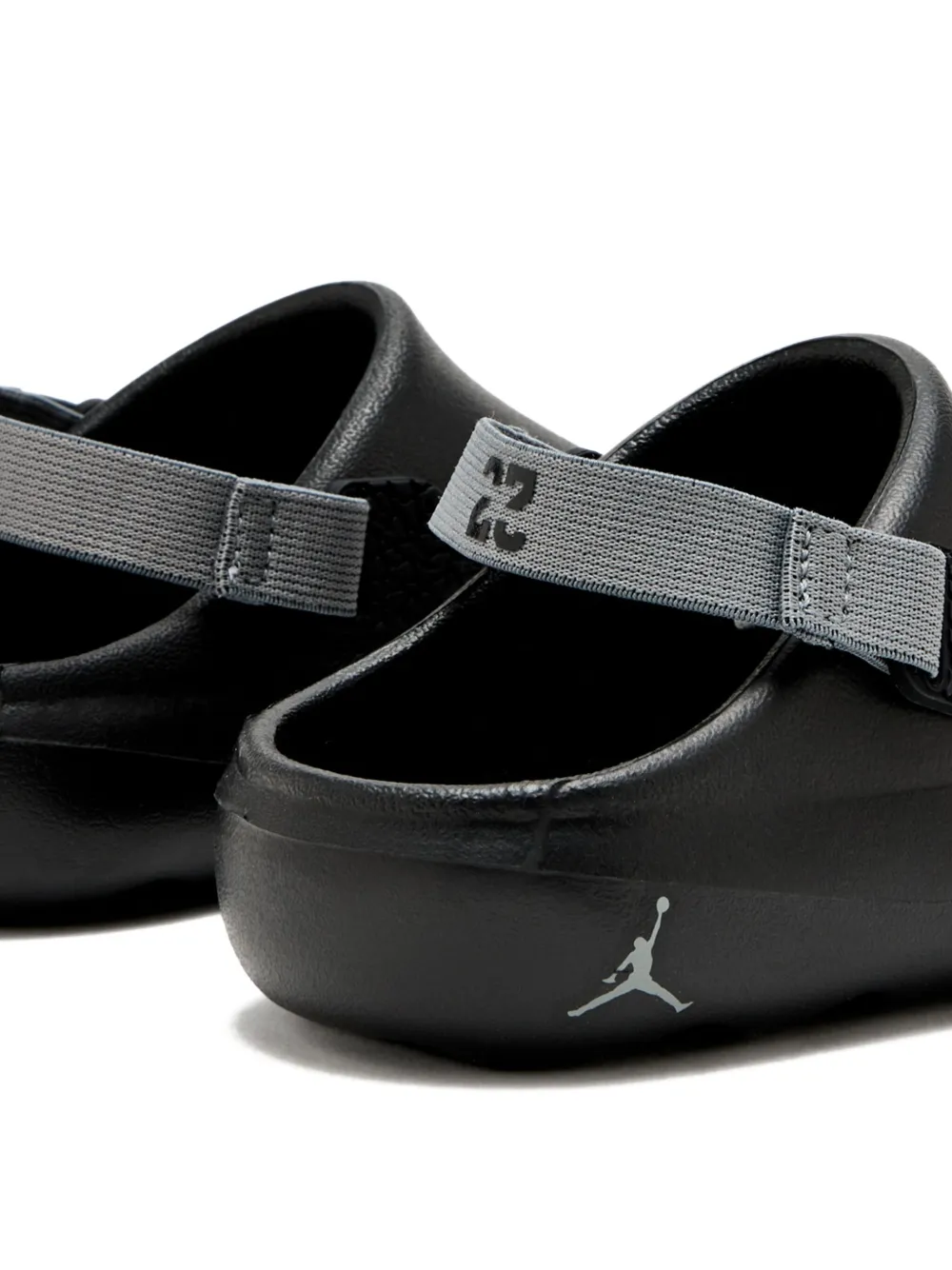 Nike Heel-strap Perforated Clogs In Black
