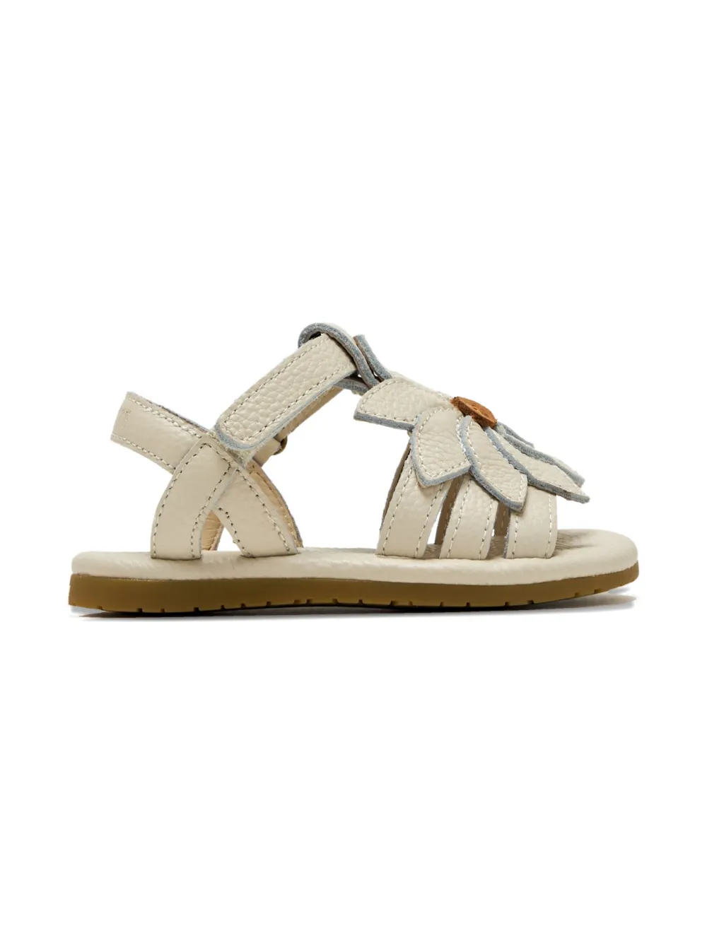 Donsje flower-embellishment leather sandals White