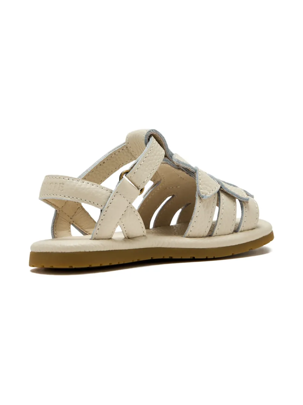 Donsje flower-embellishment leather sandals White