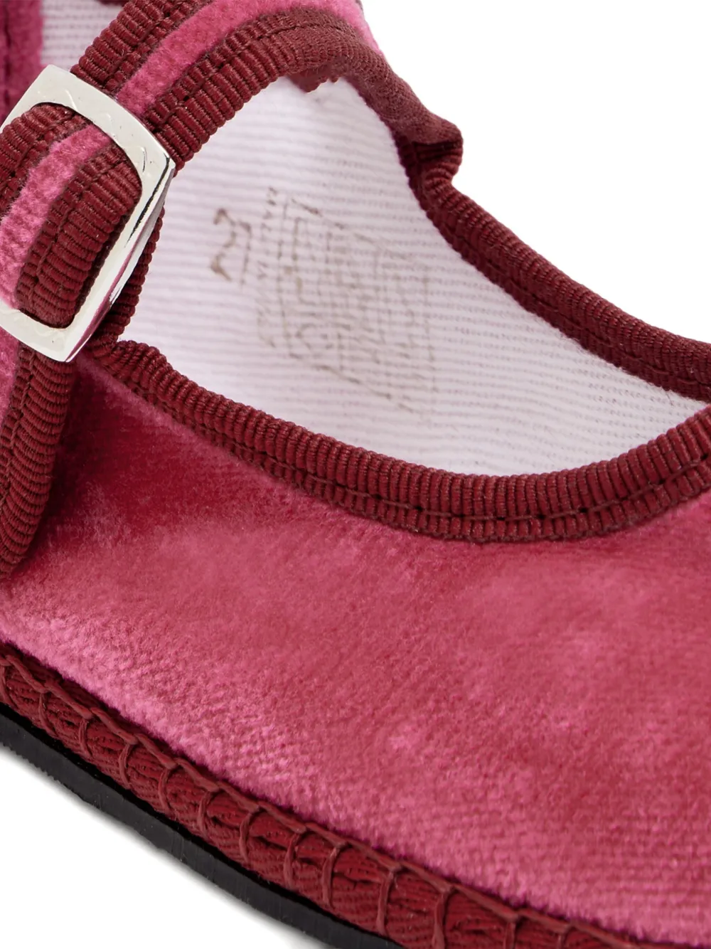 CAPULETTE buckle-strap ballet flats Red