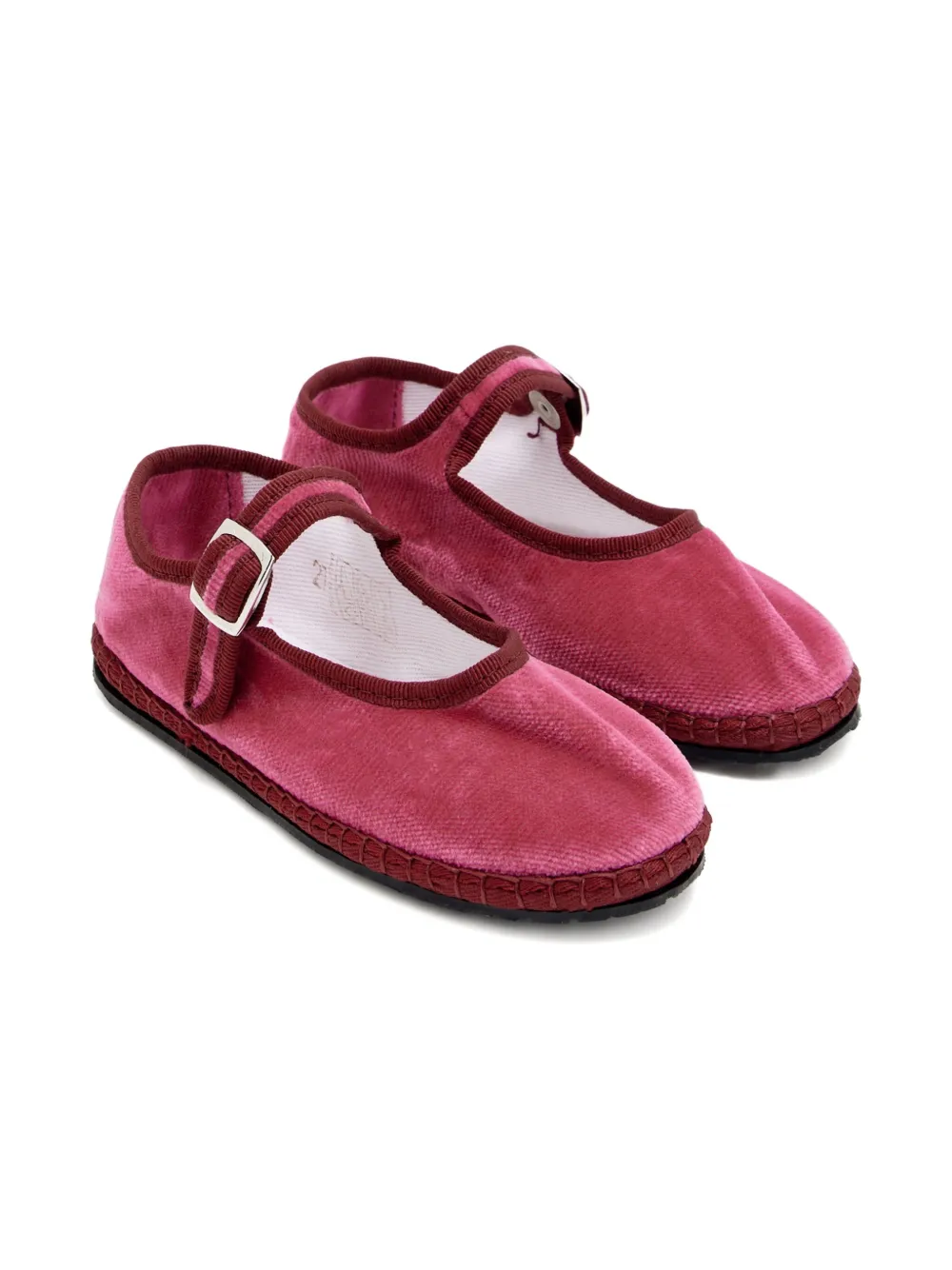 CAPULETTE buckle-strap ballet flats Red