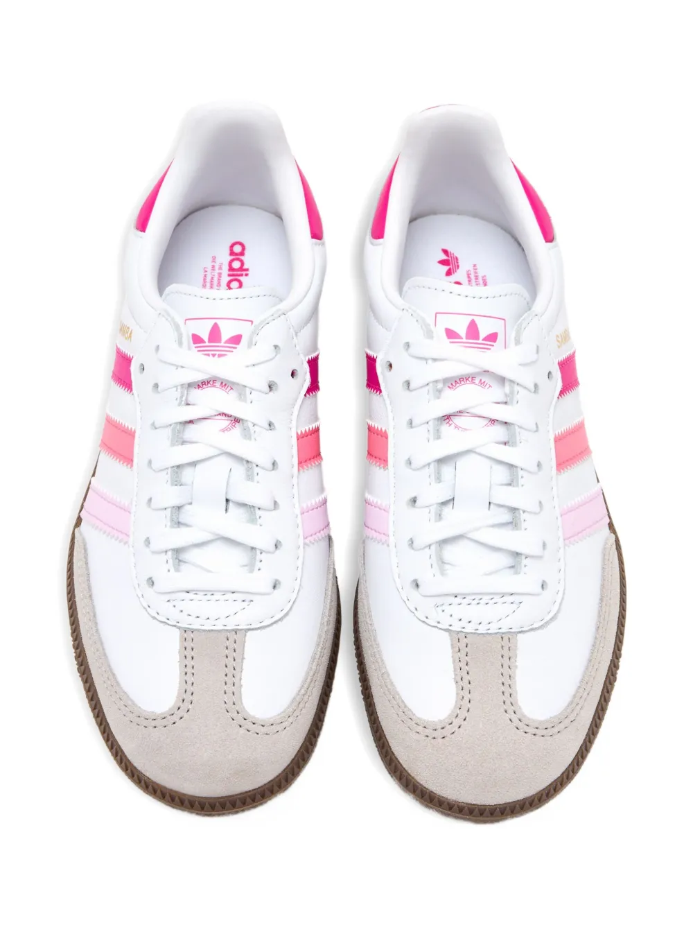 adidas Kids Samba leather sneakers White