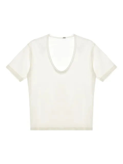 TOTEME playera con cuello redondo