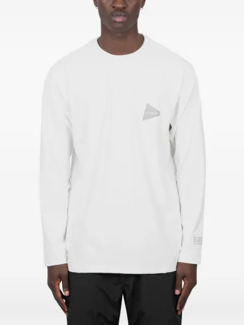 and Wander logo-triangle long-sleeve T-shirt
