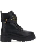PINKO lace-up combat boots - Black