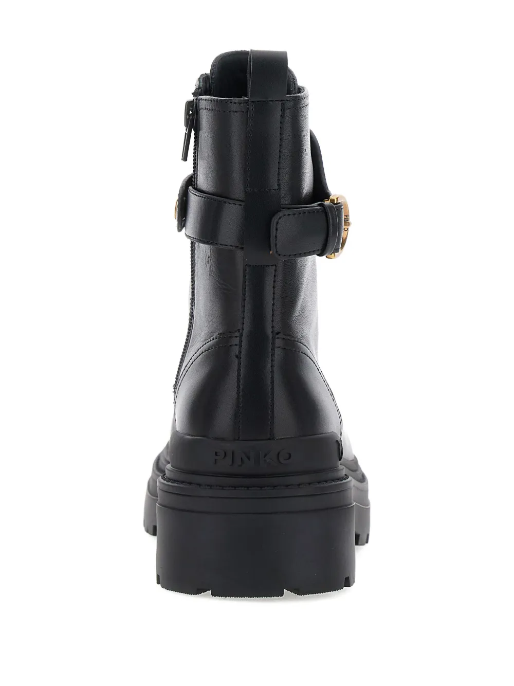 PINKO lace-up combat boots Black