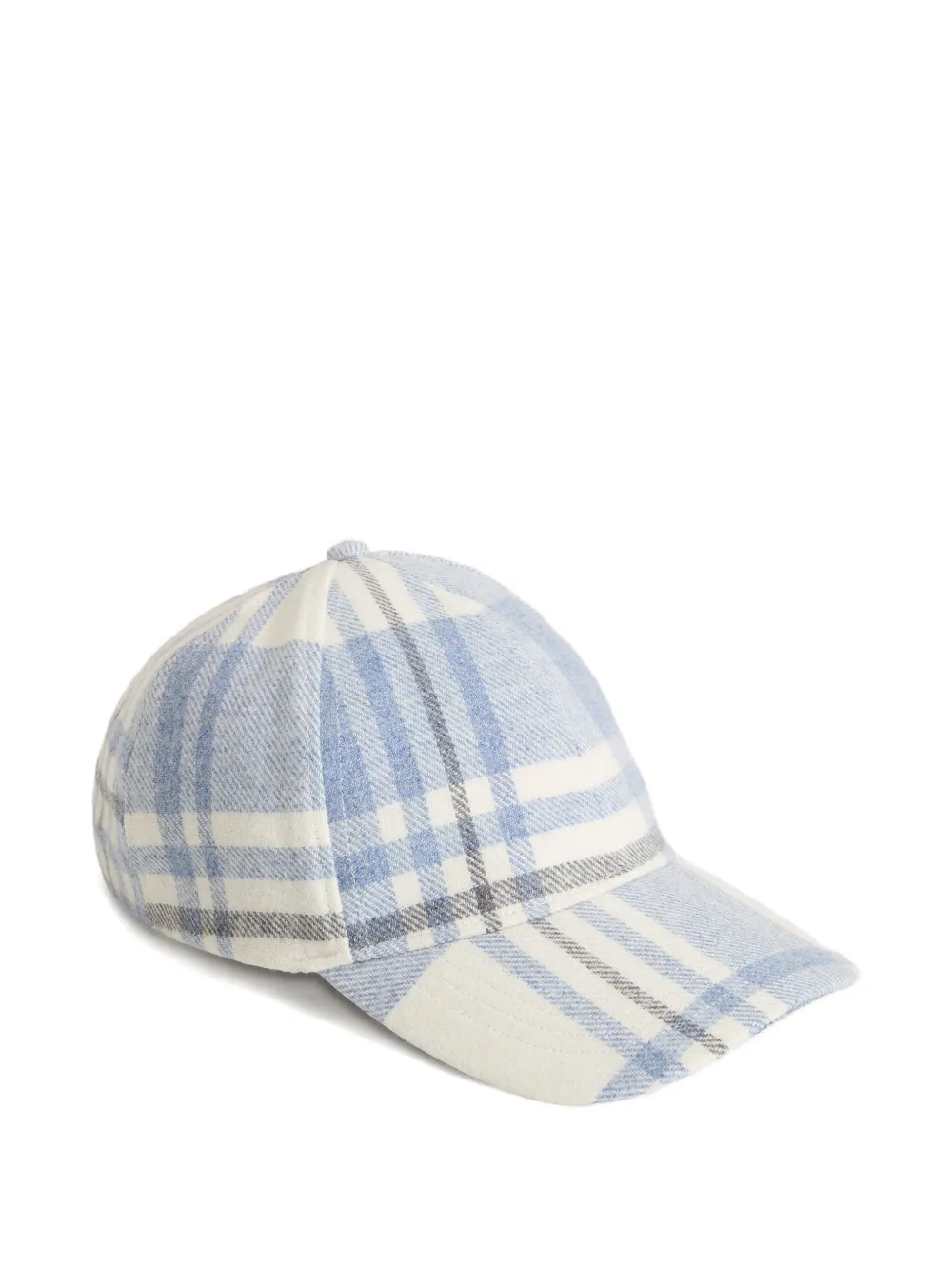 Woolrich Checked-pattern Baseball Cap In Blue