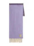 Woolrich two-toned wool scarf - Purple