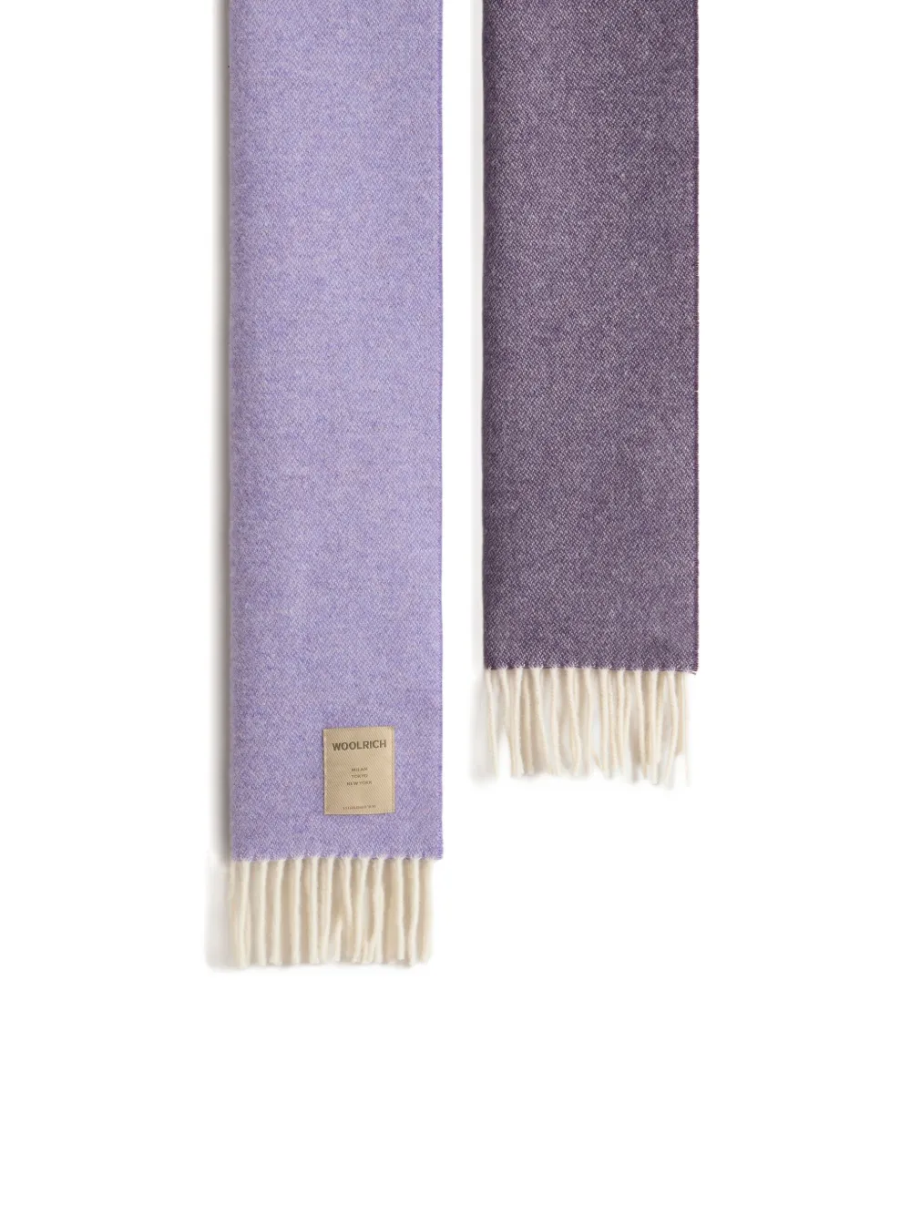 Woolrich two-toned wool scarf - Paars