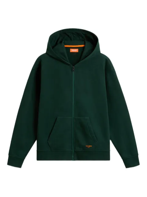 Woolrich Kids logo zip hoodie