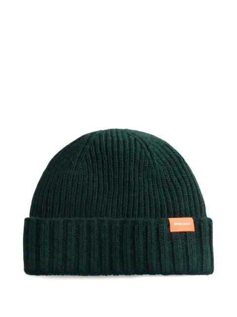 Woolrich Kids logo-detail beanie