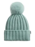 Woolrich ribbed pom-pom beanie - Blue