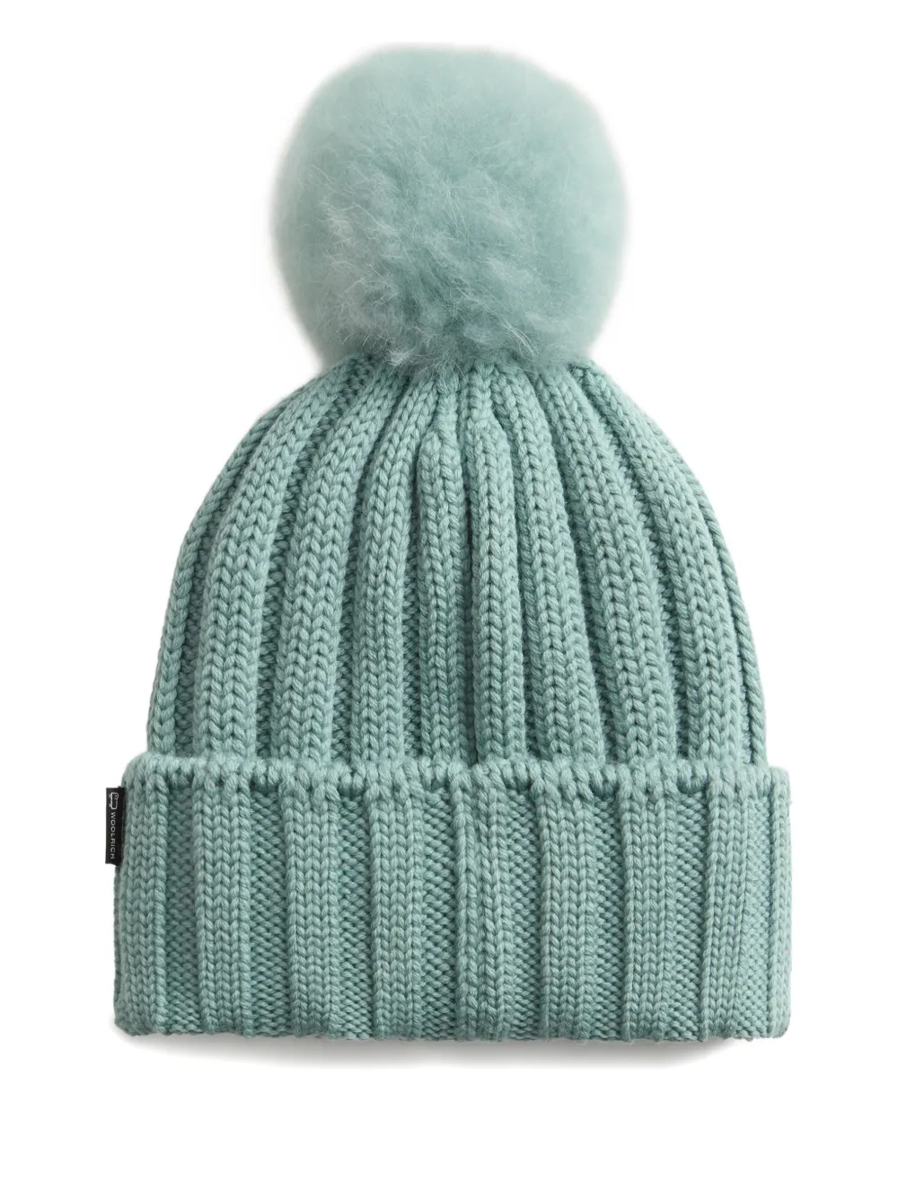 Woolrich Muts met pompon - Blauw