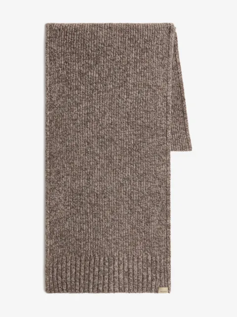 Woolrich ribbed wool scarf