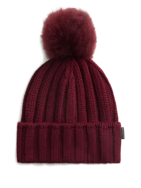 Woolrich ribbed pom-pom beanie