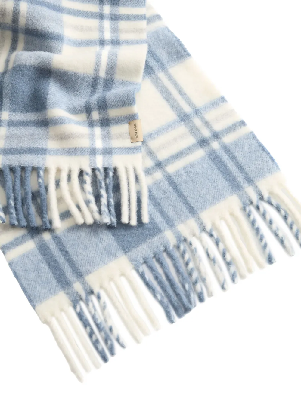 Woolrich check fringed scarf | Image 2