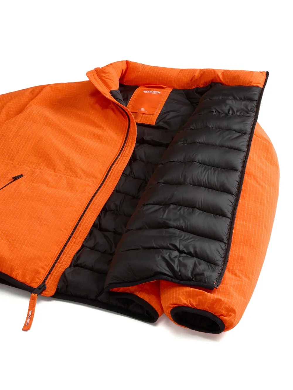 Woolrich Kids Ripstop jack met rits Oranje