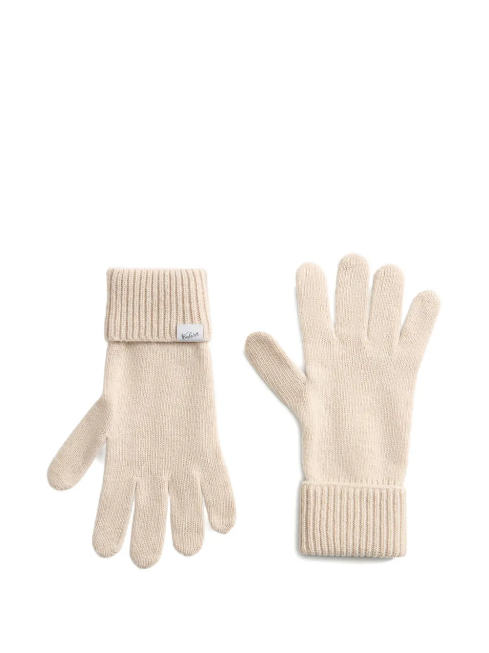 Woolrich Guanti in lana con polsini a coste - Toni neutri