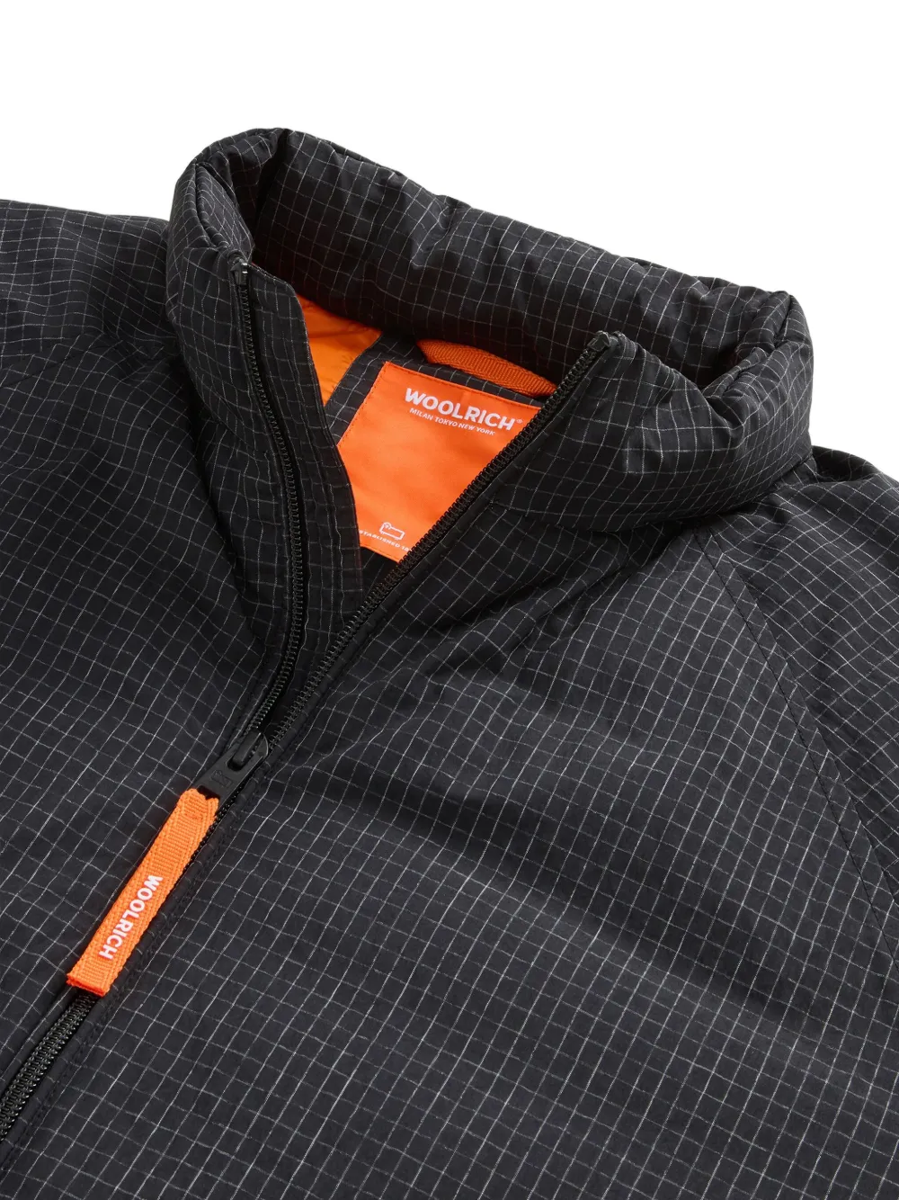 Woolrich Kids Ripstop jack met rits Zwart