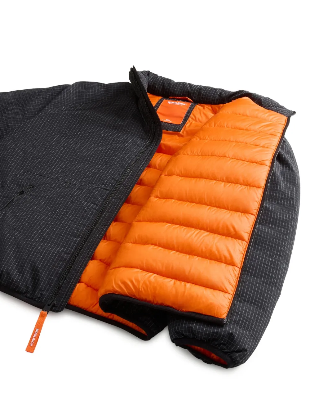 Woolrich Kids Ripstop jack met rits Zwart