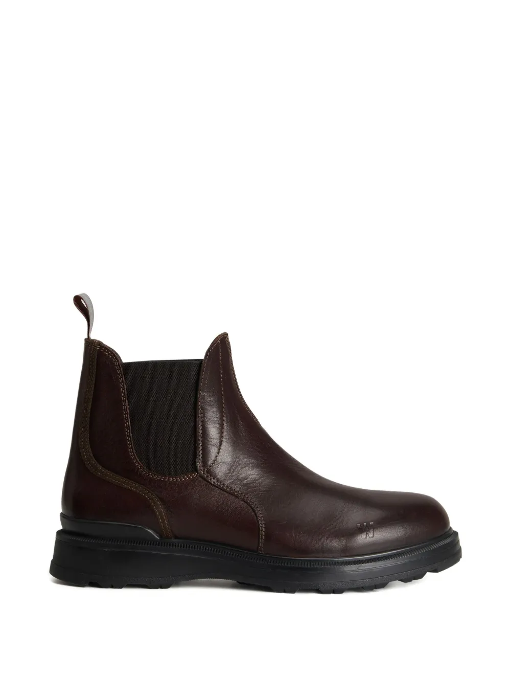 Woolrich elastic-panel leather boots | Neutrals | Image 1