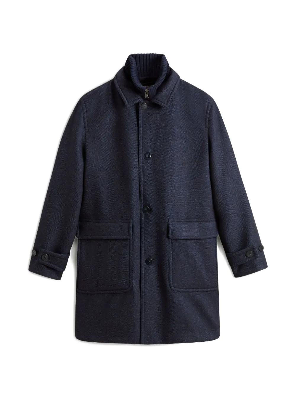 Woolrich ribbed knitted beanie - Blu