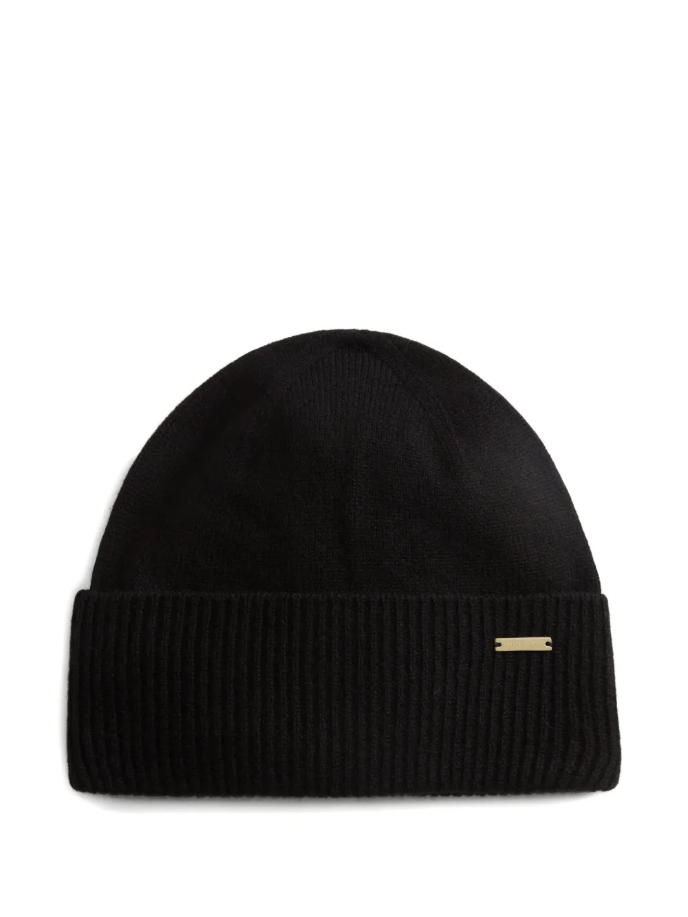 Woolrich ribbed cashmere beanie - Nero