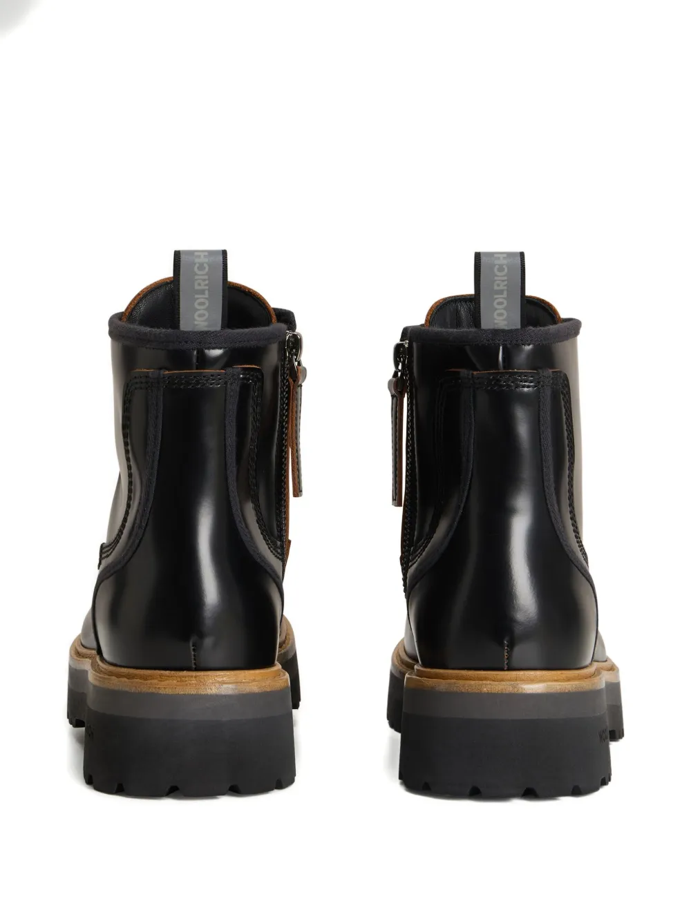 Woolrich Main combat boots met veters Zwart
