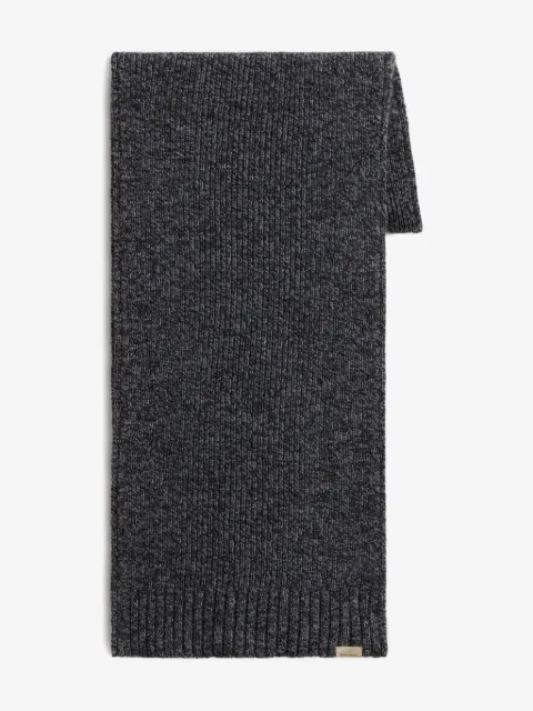 Woolrich Mouline ribbed wool scarf