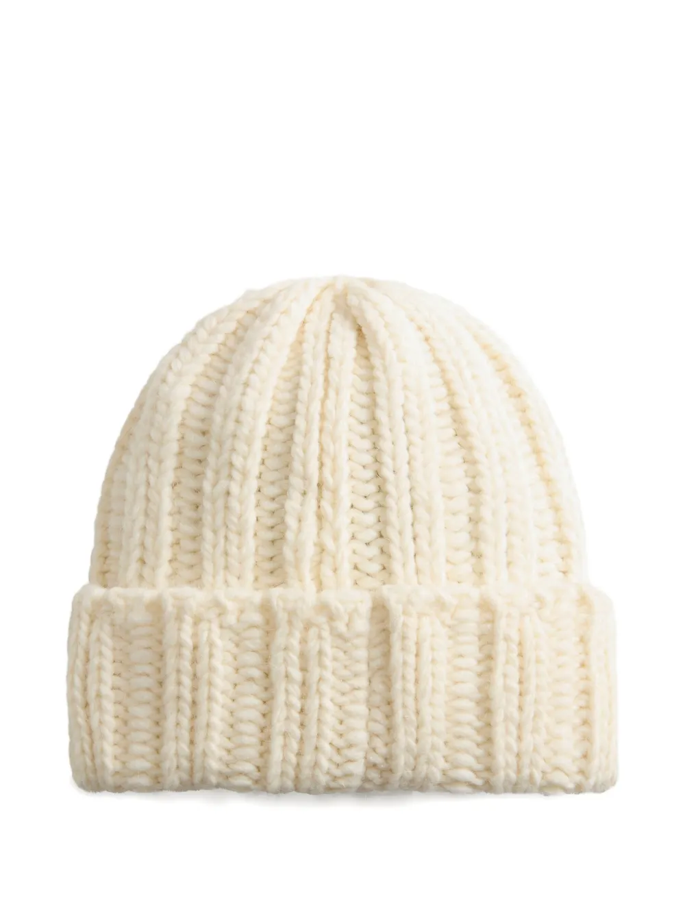 Woolrich Ribgebreide muts - Beige