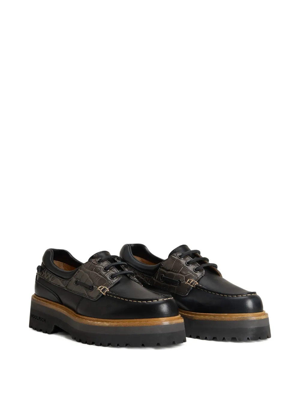 Woolrich leather crocodile-effect shoes | Image 2