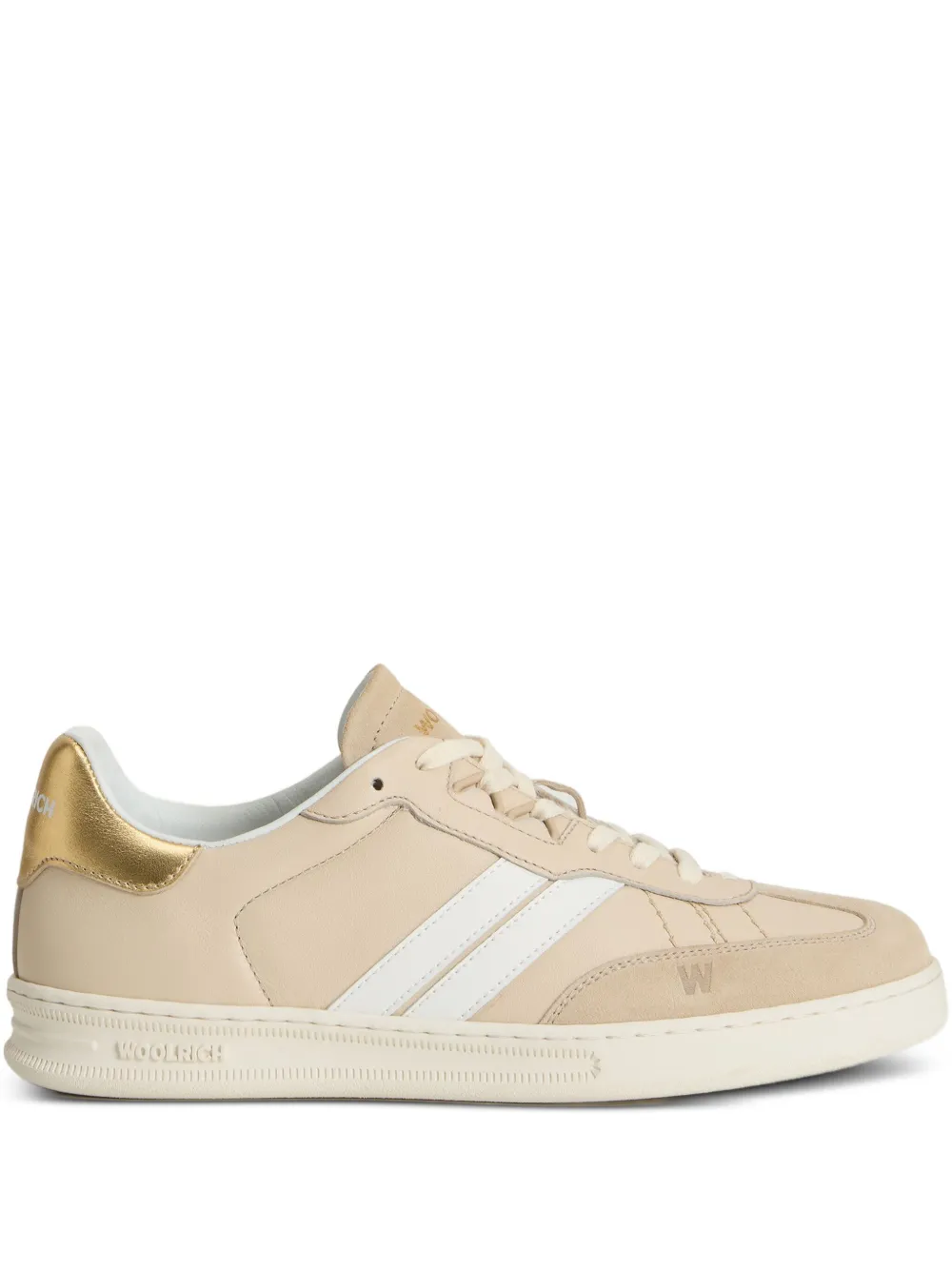 Woolrich leather stripe sneakers Neutrals