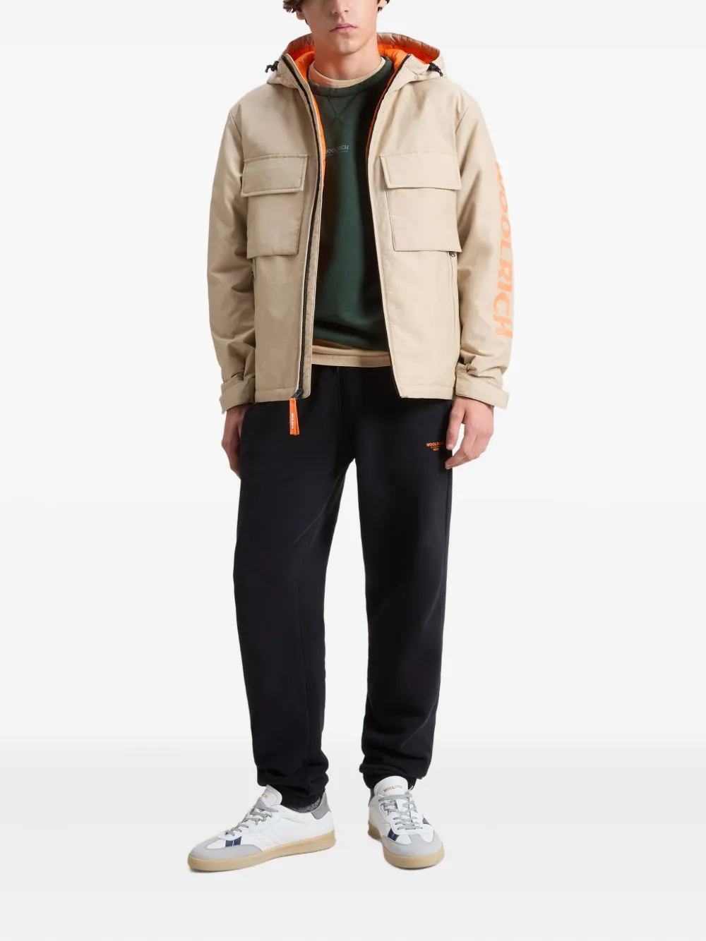 Woolrich Kids Ramar City parka met capuchon Beige