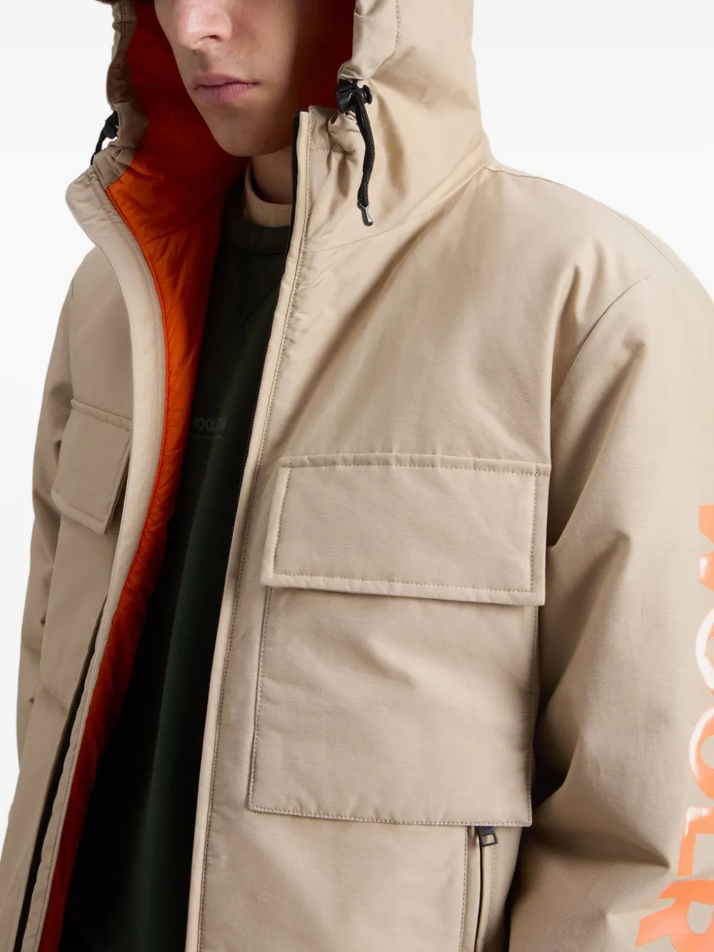 Woolrich Kids Ramar City parka met capuchon Beige