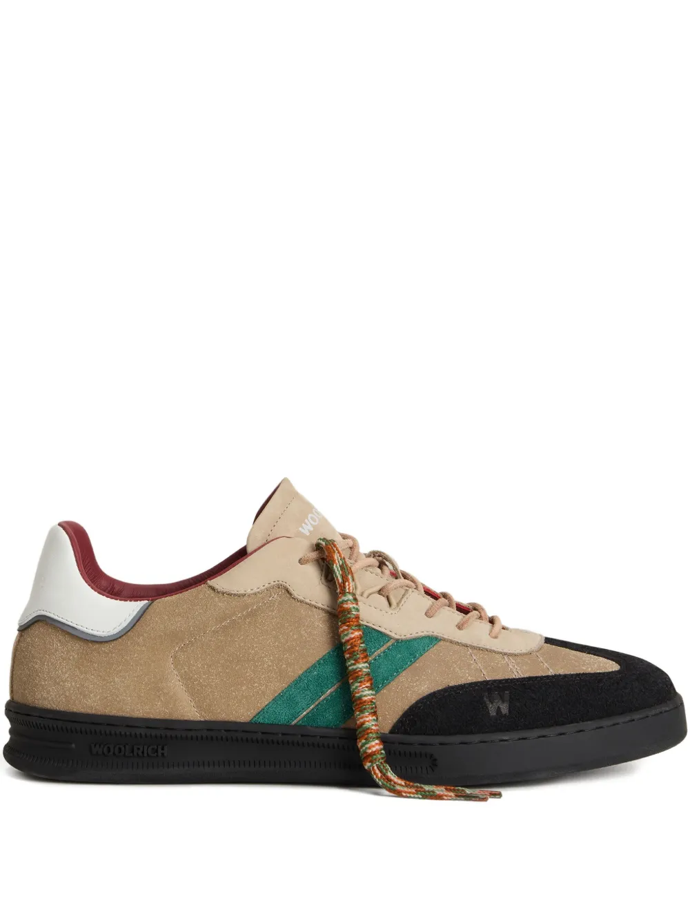 Woolrich Sneakers met leren vlak Beige
