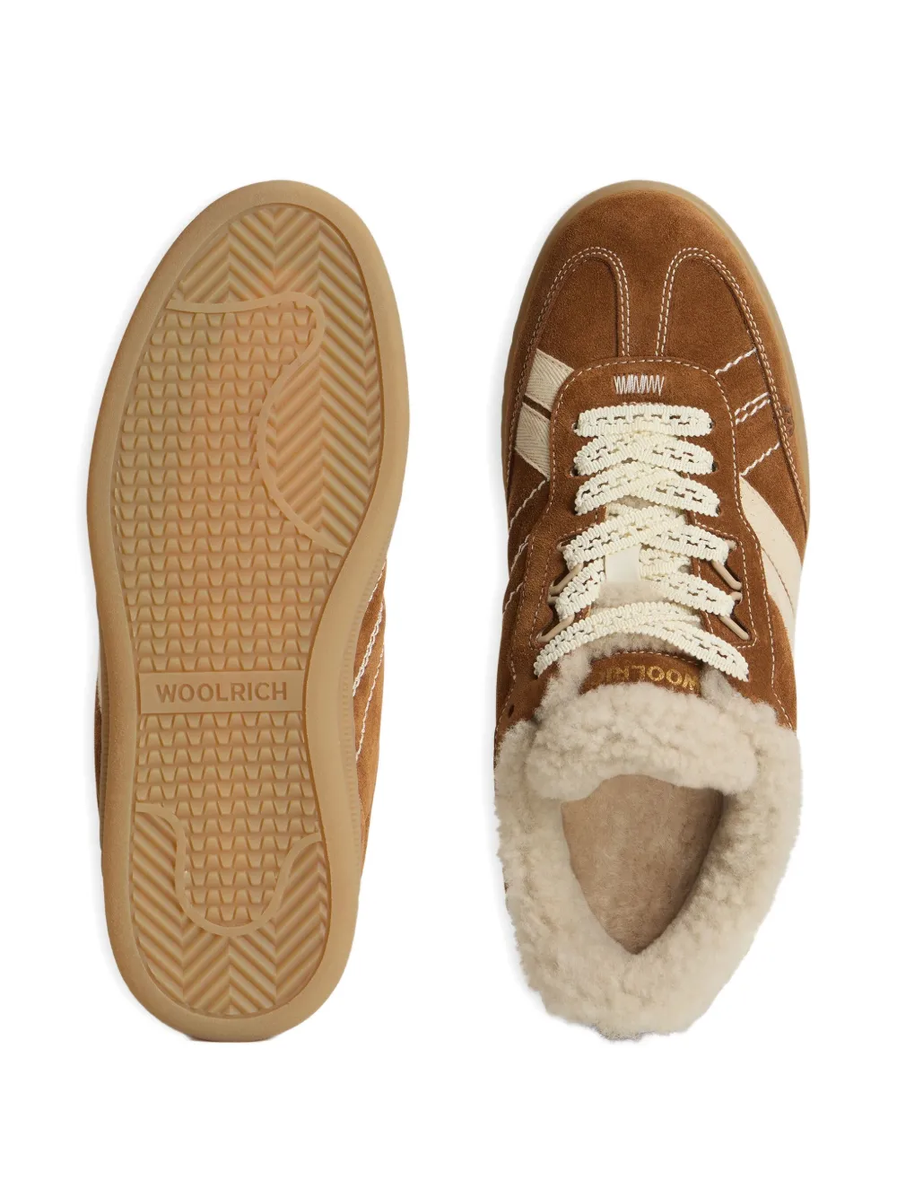 Woolrich Sneakers met lammy voering en streep FCA
