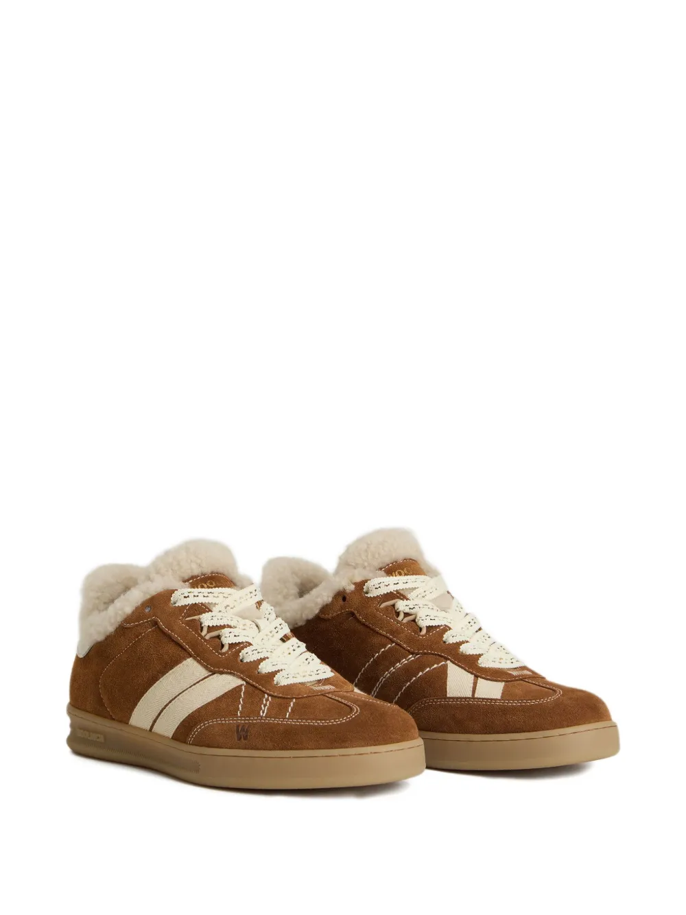 Woolrich shearling-lining stripe sneakers | Low-Tops | Image 2