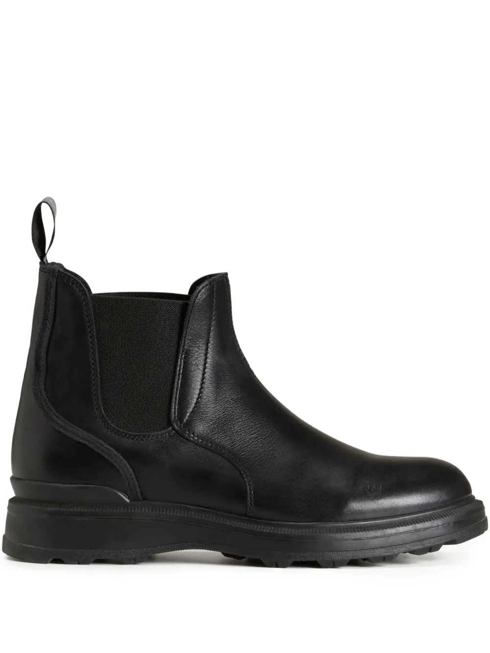 Woolrich elastic-panelled leather boots | Black | Image 1