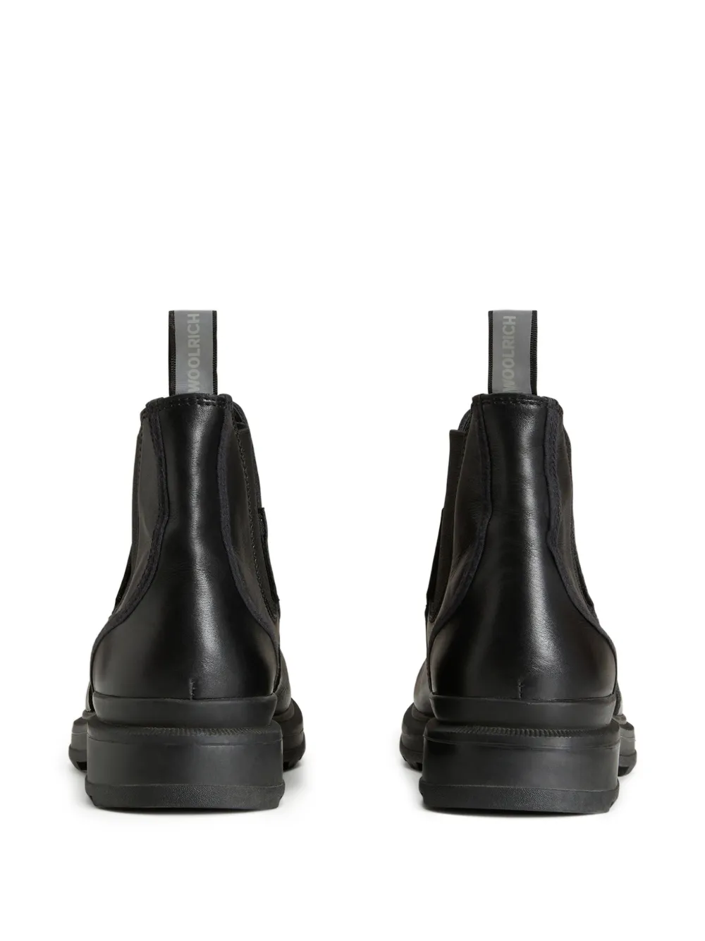 Woolrich elastic-panelled leather boots Black