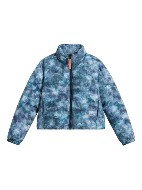 Woolrich Kids chamarra capitonada con estampado