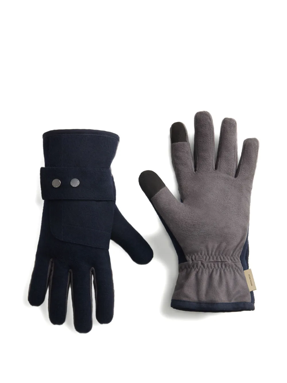 Woolrich press-stud wool gloves | Blue | Image 1