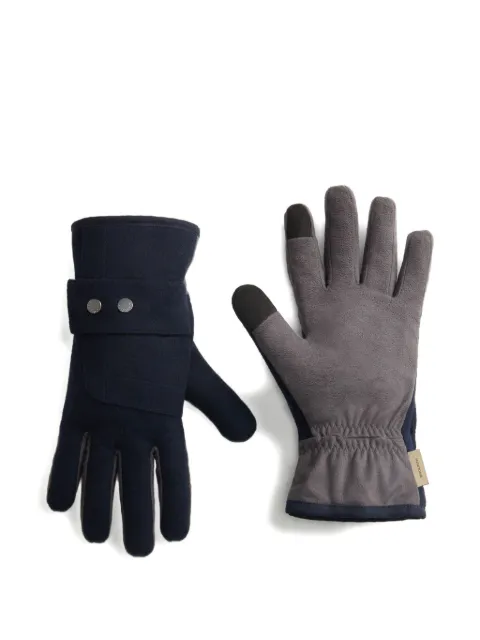 Woolrich press-stud wool gloves