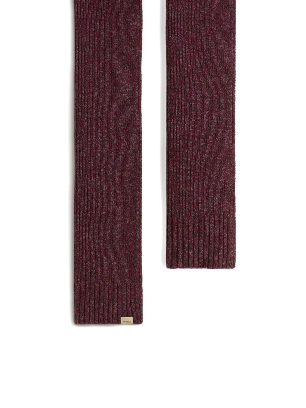 Woolrich Mouline geribbelde wollen sjaal - Rood