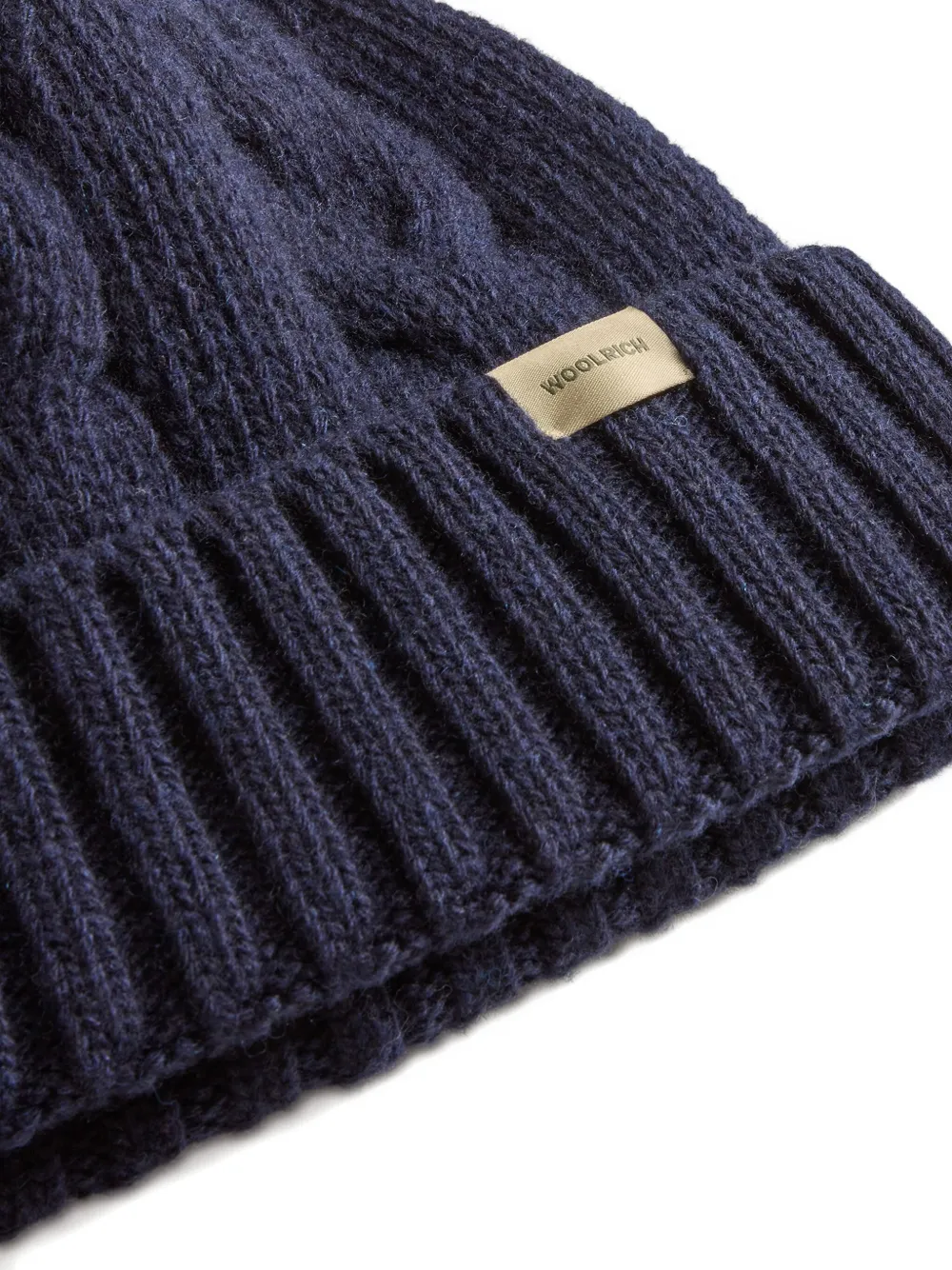 Woolrich Kabelgebreide muts Blauw