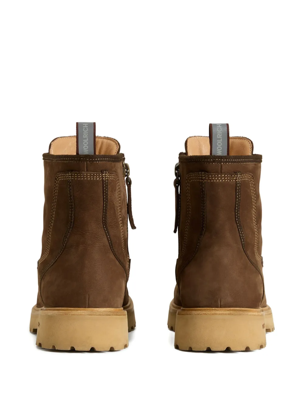 Woolrich lace-up zip boots Brown