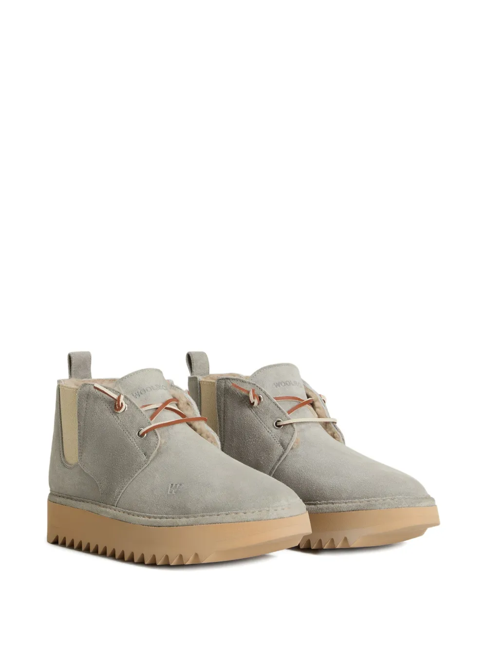 Woolrich Hugger Lace-up Boots In Gray