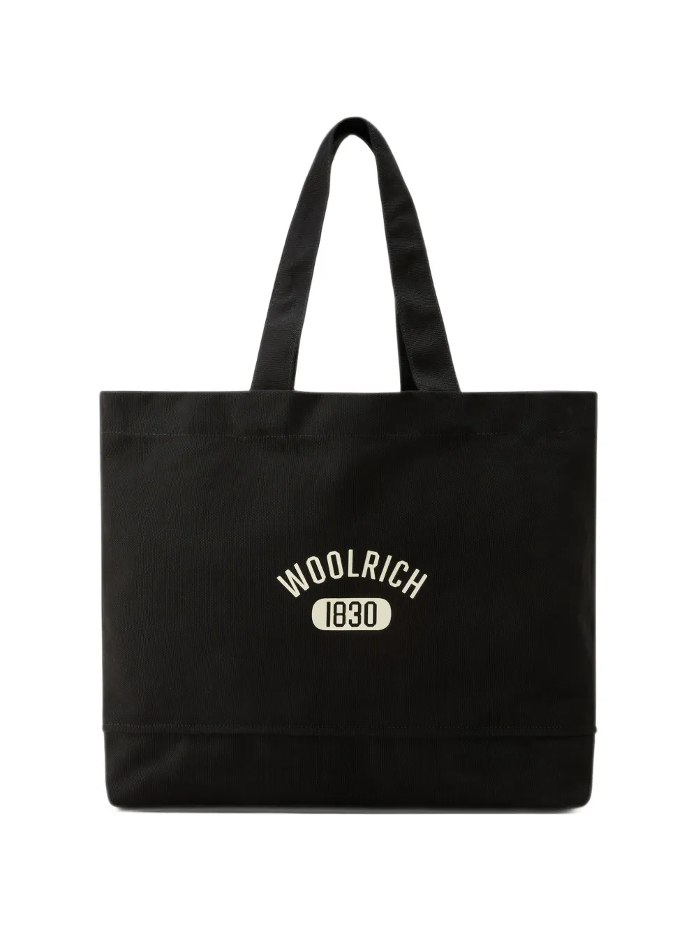 Woolrich logo-print canvas tote bag - Schwarz