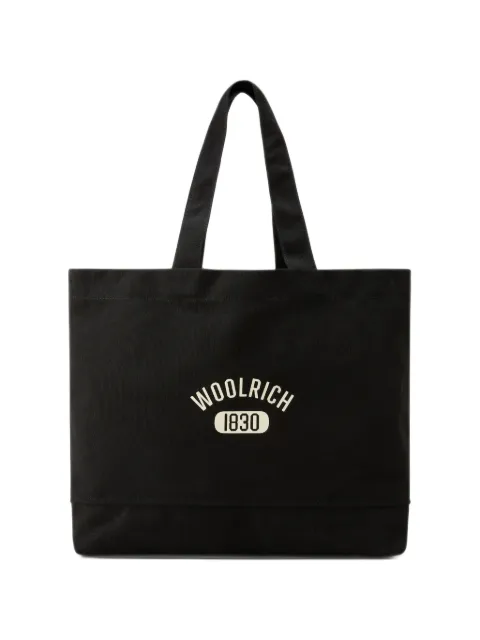 Woolrich logo-print canvas tote bag