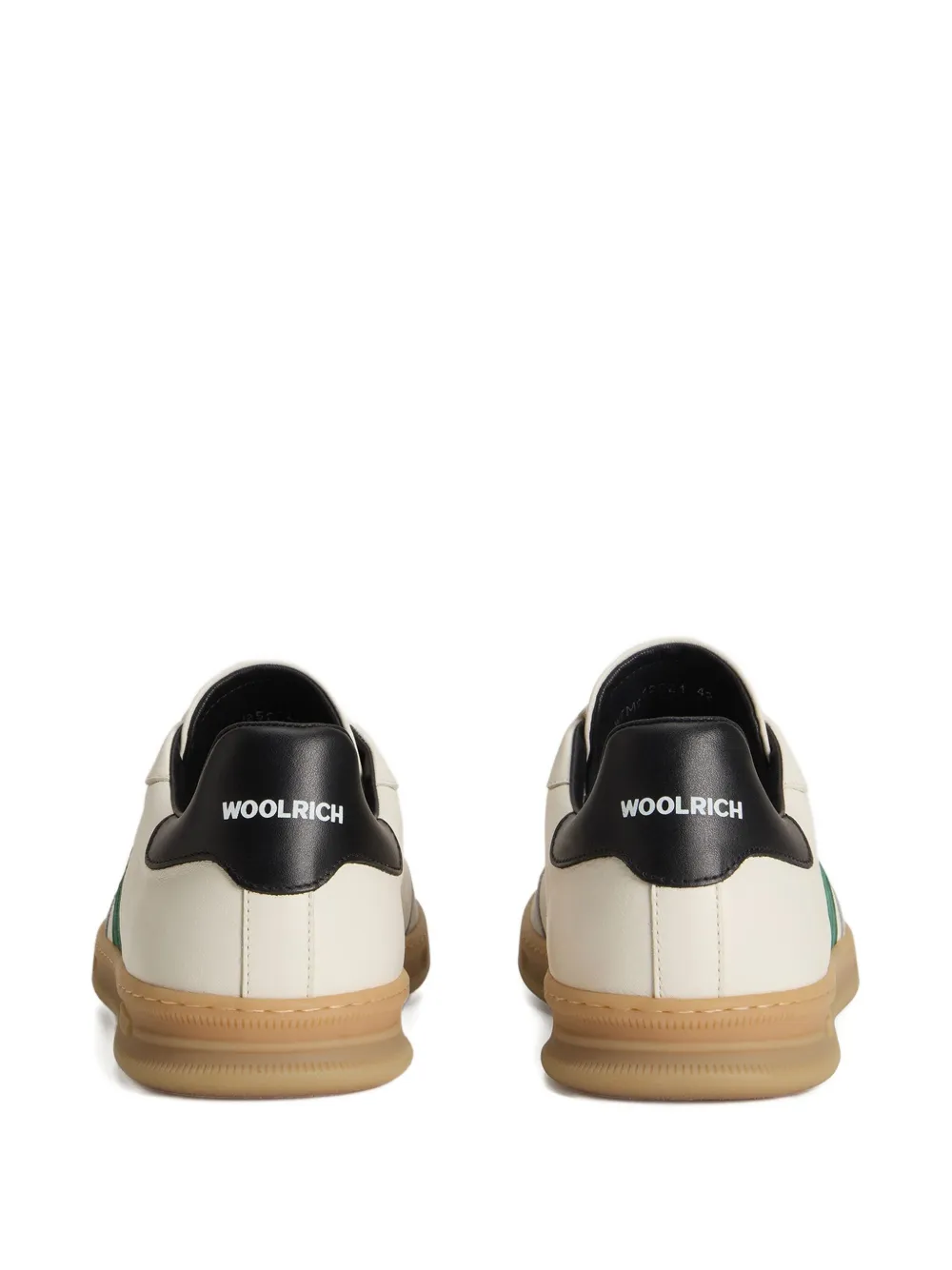 Woolrich Doulbleu leather stripe sneakers Neutrals